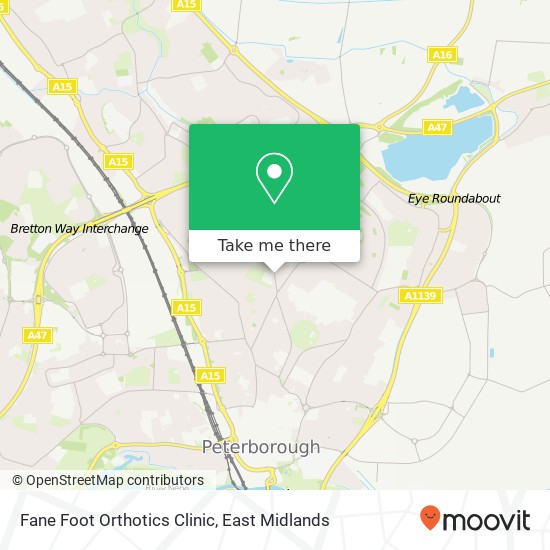 Fane Foot Orthotics Clinic map