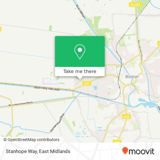 Stanhope Way map