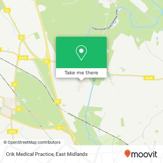 Crik Medical Practice map