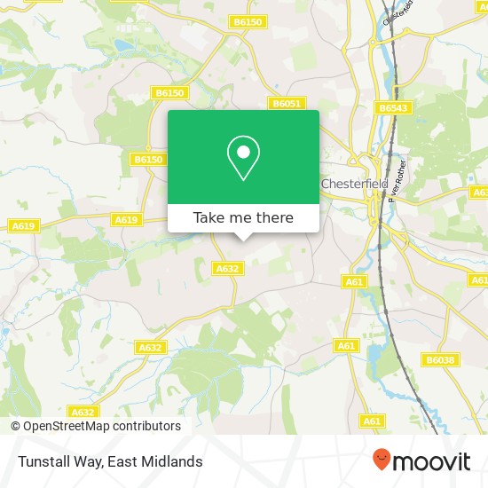Tunstall Way map