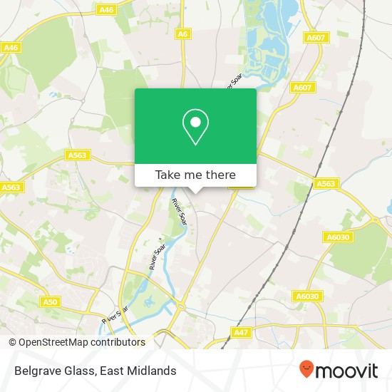 Belgrave Glass map