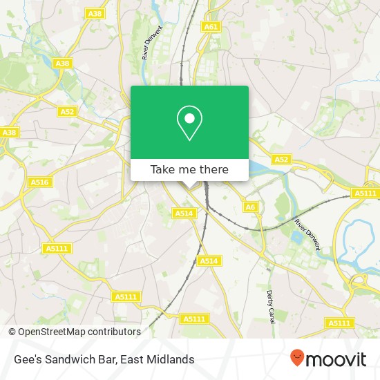 Gee's Sandwich Bar map