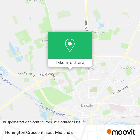 Honington Crescent map