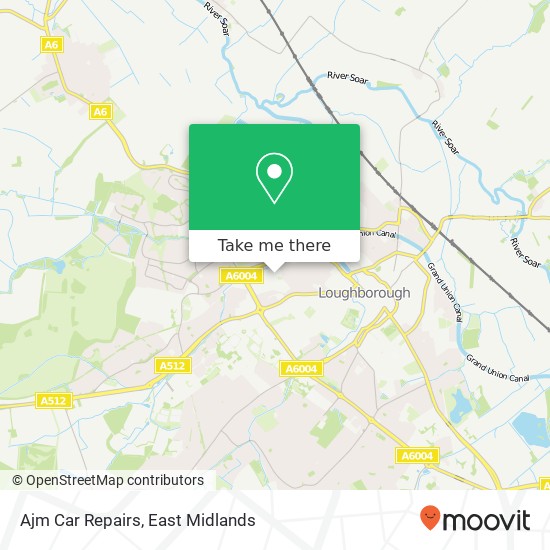 Ajm Car Repairs map