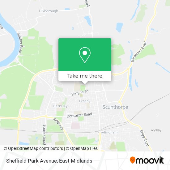 Sheffield Park Avenue map