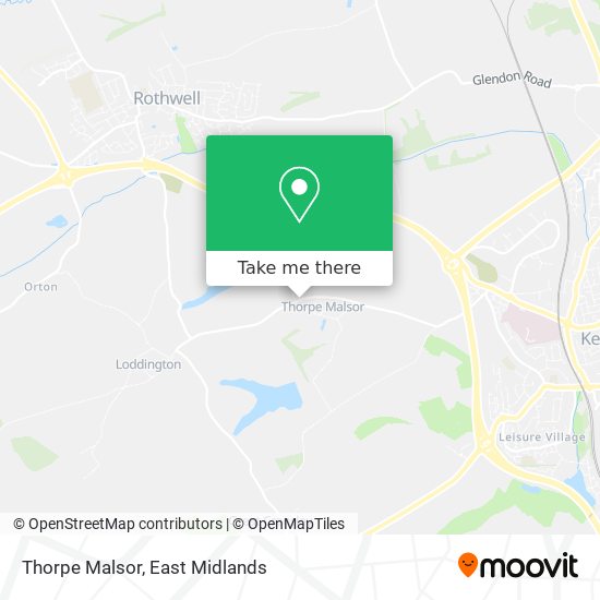 Thorpe Malsor map