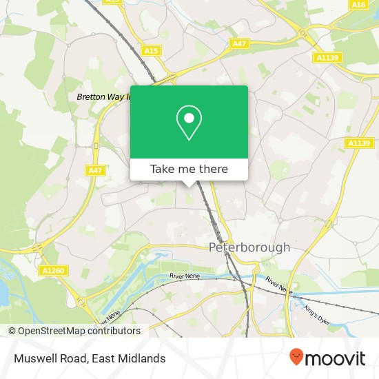 Muswell Road map