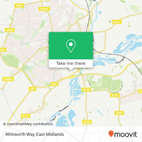 Whitworth Way map