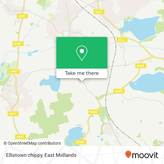 Ellistown chippy map