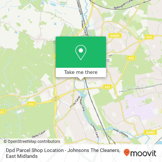 Dpd Parcel Shop Location - Johnsons The Cleaners map