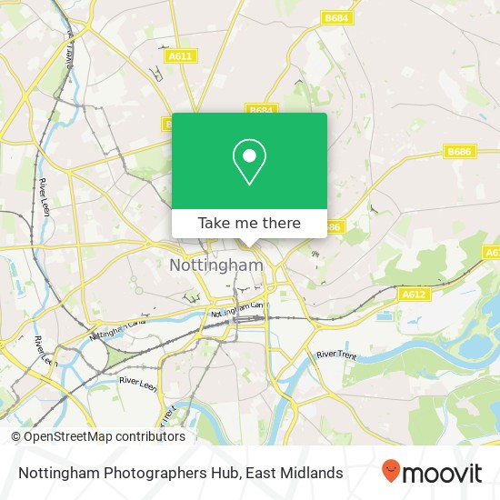 Nottingham Photographers Hub map