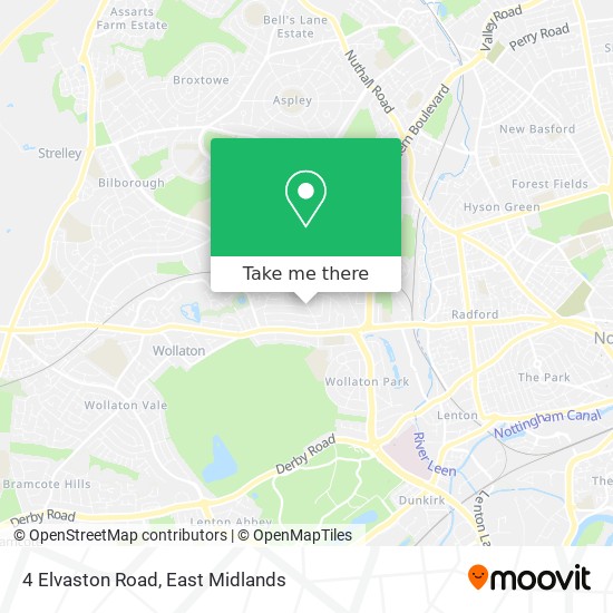 4 Elvaston Road map