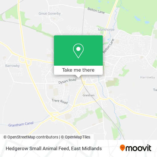 Hedgerow Small Animal Feed map