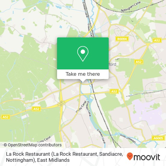La Rock Restaurant (La Rock Restaurant, Sandiacre, Nottingham) map