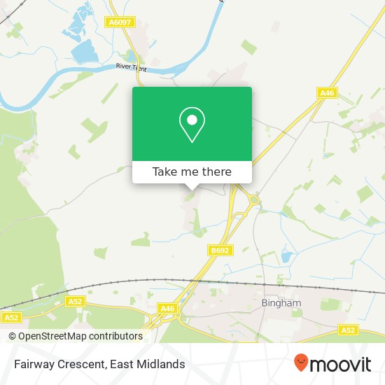 Fairway Crescent map