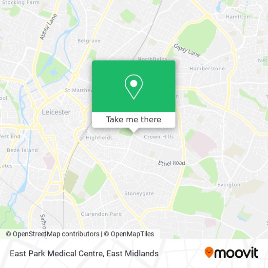 East Park Medical Centre map