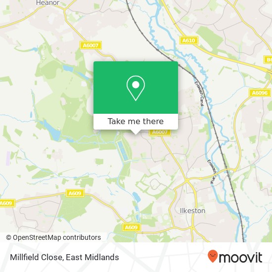 Millfield Close map