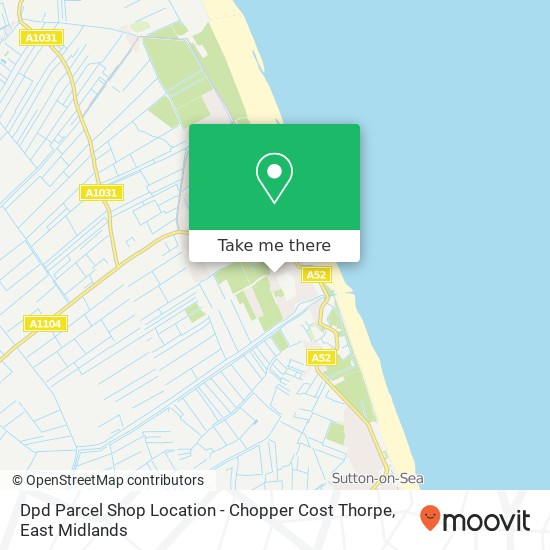 Dpd Parcel Shop Location - Chopper Cost Thorpe map