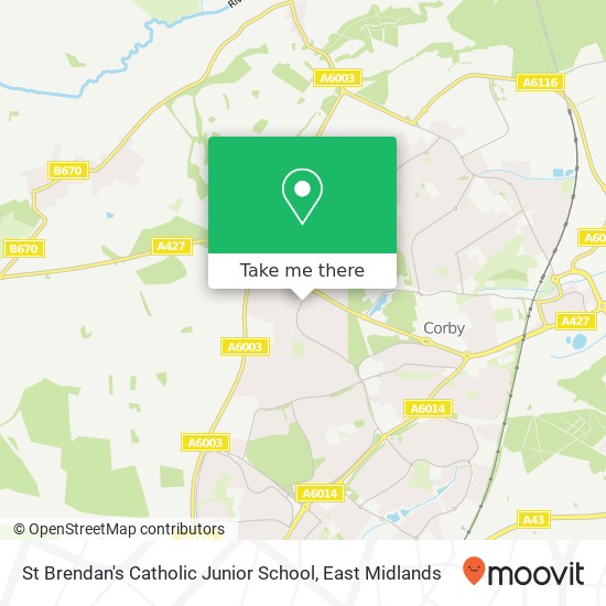 St Brendan's Catholic Junior School map