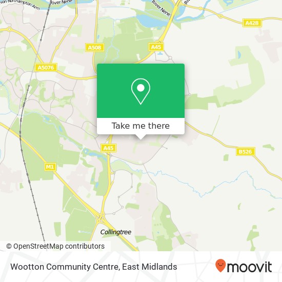 Wootton Community Centre map