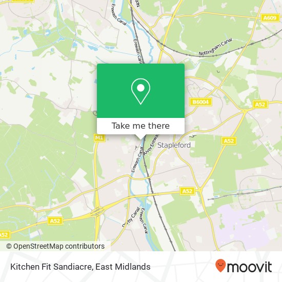 Kitchen Fit Sandiacre map