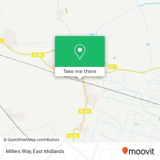 Millers Way map