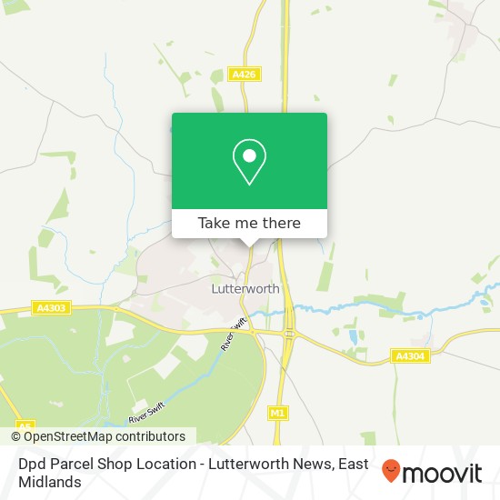 Dpd Parcel Shop Location - Lutterworth News map