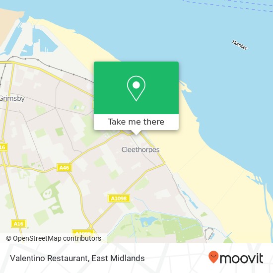 Valentino Restaurant map
