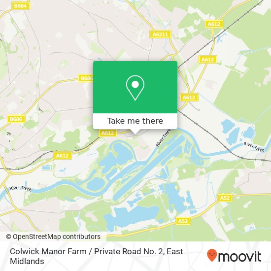 Colwick Manor Farm / Private Road No. 2 map