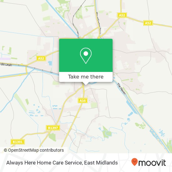 Always Here Home Care Service map