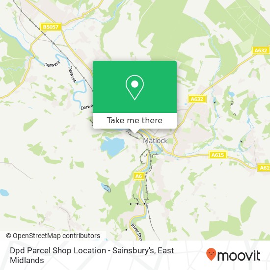 Dpd Parcel Shop Location - Sainsbury's map