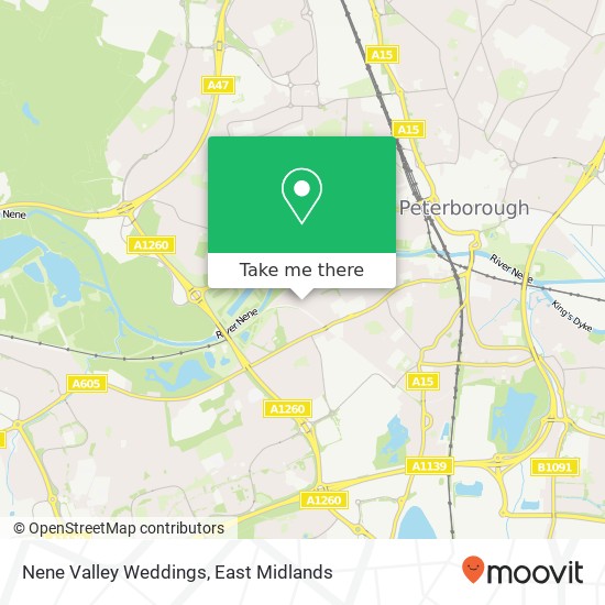 Nene Valley Weddings map