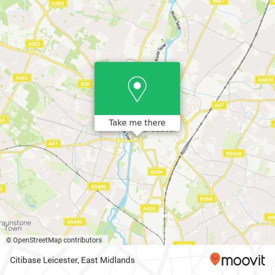Citibase Leicester map