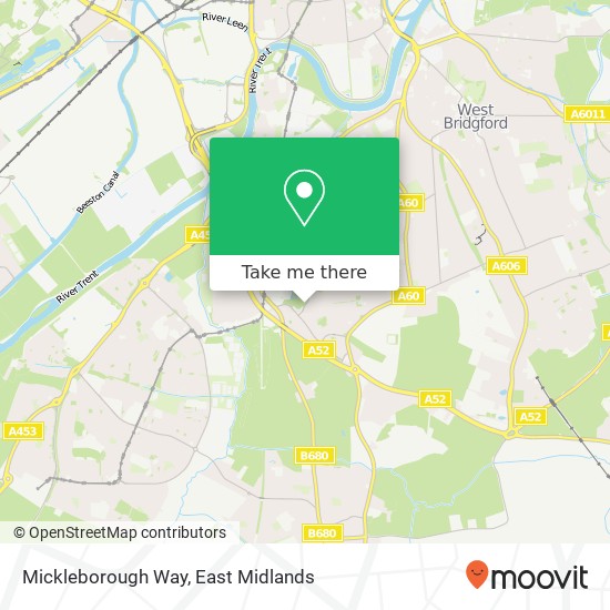 Mickleborough Way map