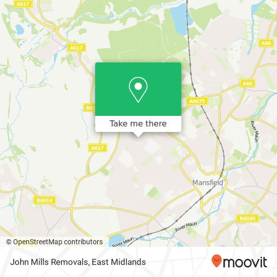 John Mills Removals map
