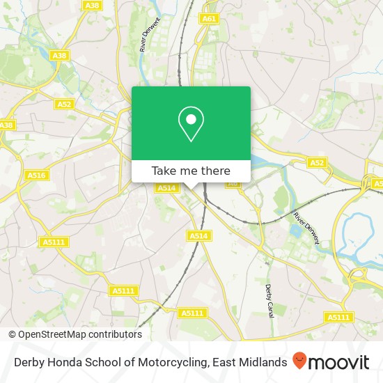 Derby Honda School of Motorcycling map