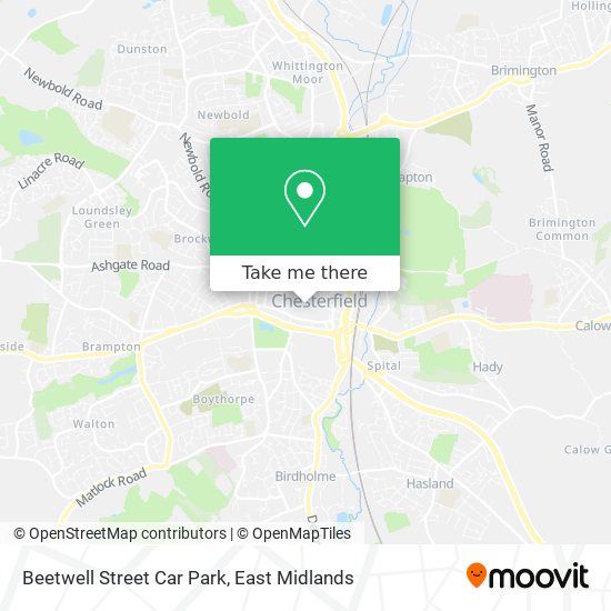 Beetwell Street Car Park map