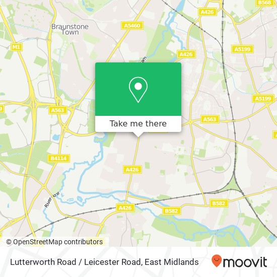 Lutterworth Road / Leicester Road map