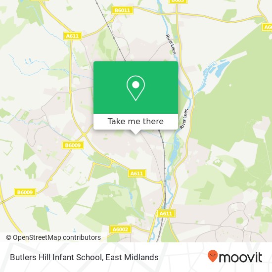 Butlers Hill Infant School map