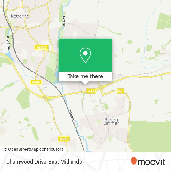 Charnwood Drive map