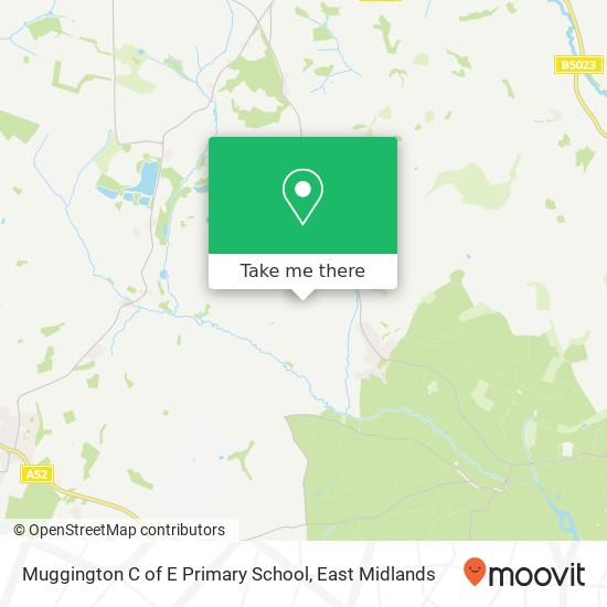 Muggington C of E Primary School map