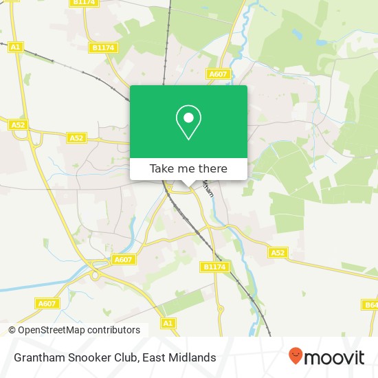 Grantham Snooker Club map