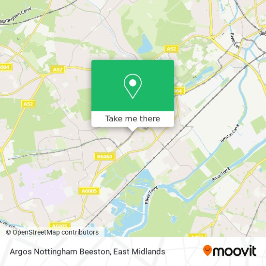 Argos Nottingham Beeston map