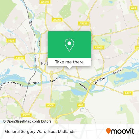 General Surgery Ward map