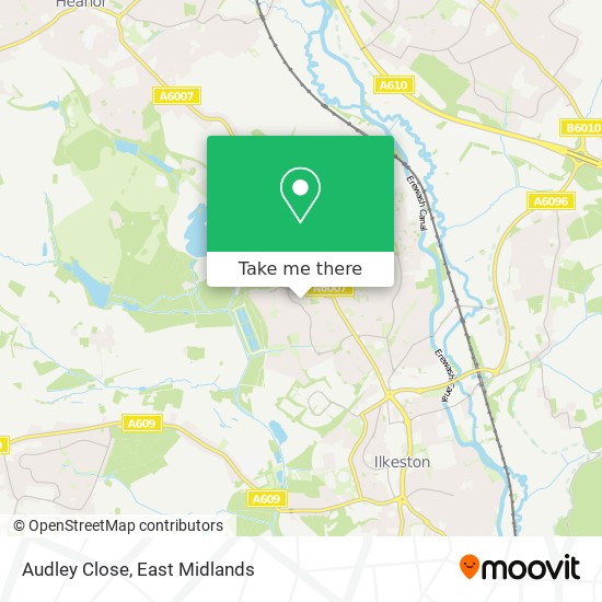 Audley Close map