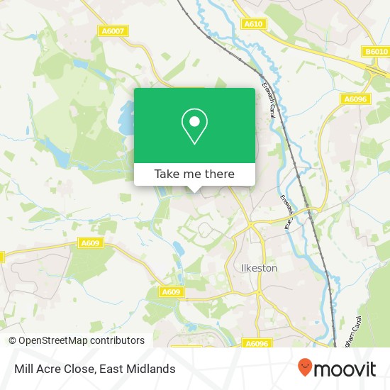 Mill Acre Close map