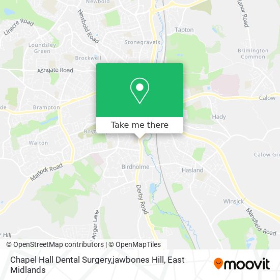 Chapel Hall Dental Surgery,jawbones Hill map