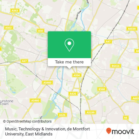 Music, Technology & Innovation, de Montfort University map