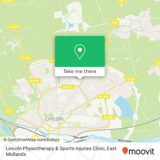 Lincoln Physiotherapy & Sports Injuries Clinic map