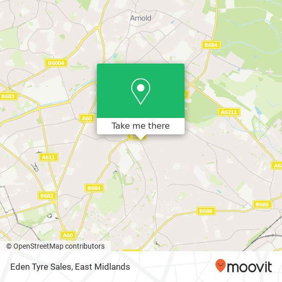 Eden Tyre Sales map